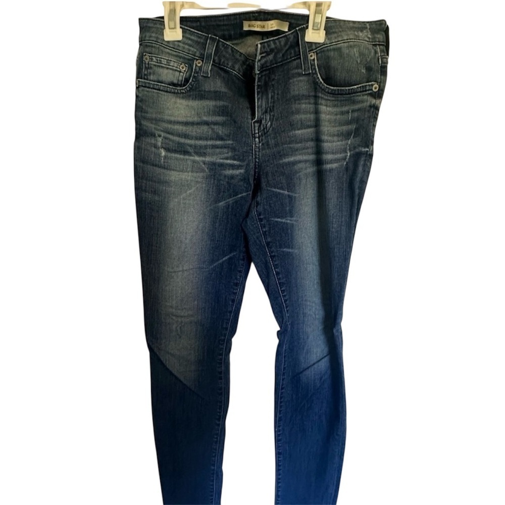 Big Star Liv Skinny Jeans Designer Pant Stretchy Womens 28 Casual blue jeans